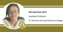 Interview Mrs Saumya John Assistant Professor at St Thomas Arts and Science College